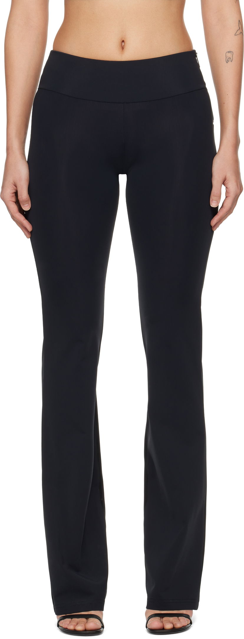 Housut Courrèges Courrèges Scuba Jersey Trousers Musta | 125JPA297PA0043