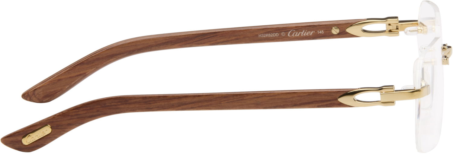 Aurinkolasit Cartier Rectangular Glasses Beige | CT0453O-004, 1