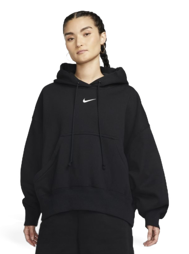 Huppari Nike Sportswear Phoenix Fleece Over-Oversized Pullover Hoodie Musta | DQ5858-010