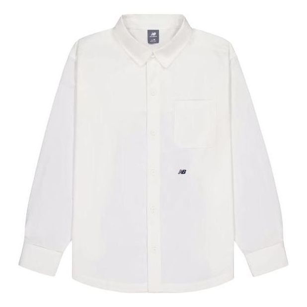 Paita New Balance NBX Retro Button-Up Shirt Valkoinen | AMJ42328-CLI