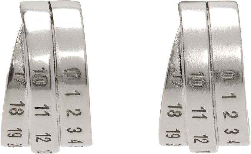 Korvakorut Maison Margiela MM6 Maison Margiela Numeric Earrings Metallinen | SM6VG0083 P6627