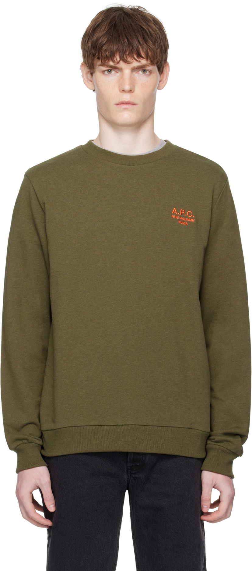 Huppari A.P.C. A.P.C. Rue Madame Standard Sweatshirt Vihreä | COHGR-M27913