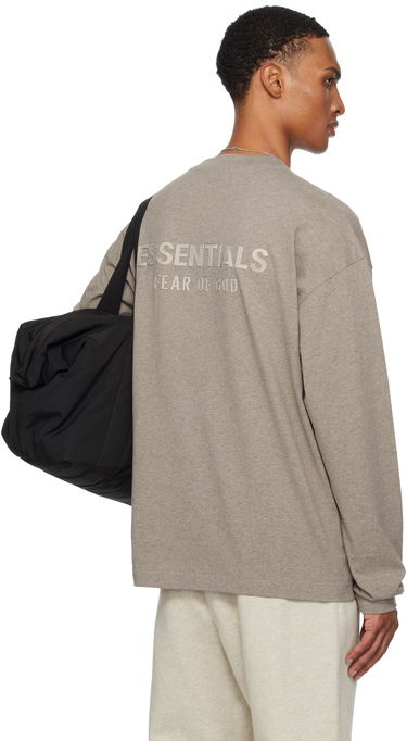 T-paita Fear of God Fear of God ESSENTIALS Classic Fit Long Sleeve T-Shirt Harmaa | 125SP254203F, 2