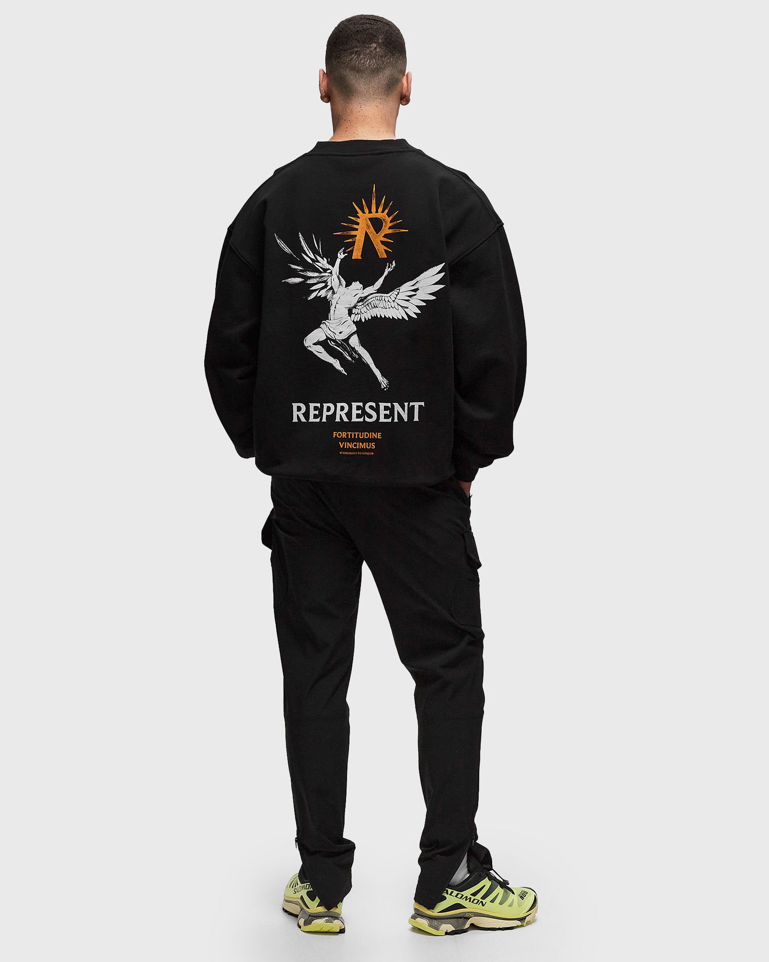 Villapaita Represent Clo Represent ICARUS SWEATER Musta | MLM469-01, 1