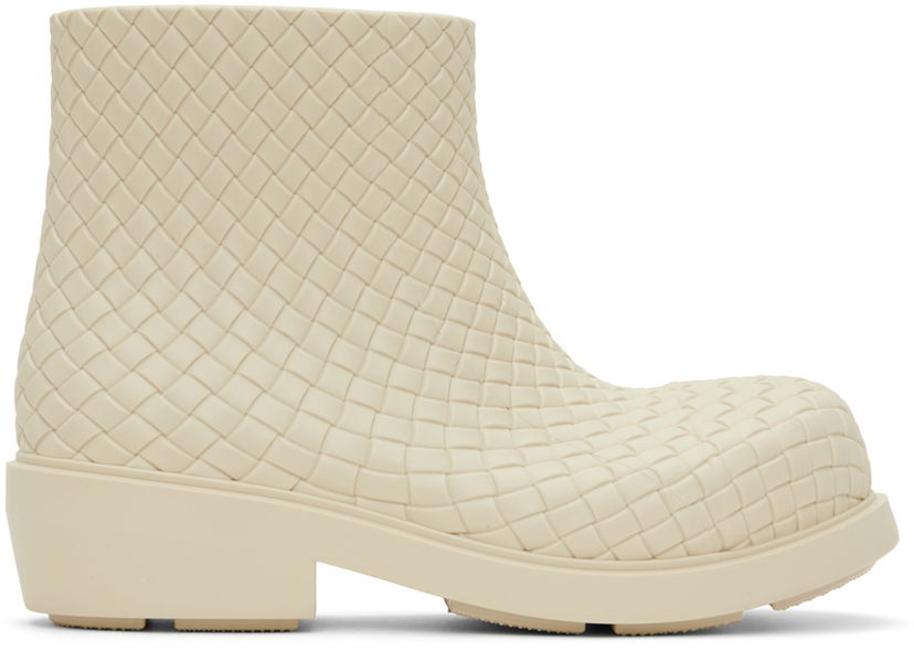 Vaatteet Bottega Veneta Bottega Veneta Fireman Ankle Boots Beige | 764422 V3OE0