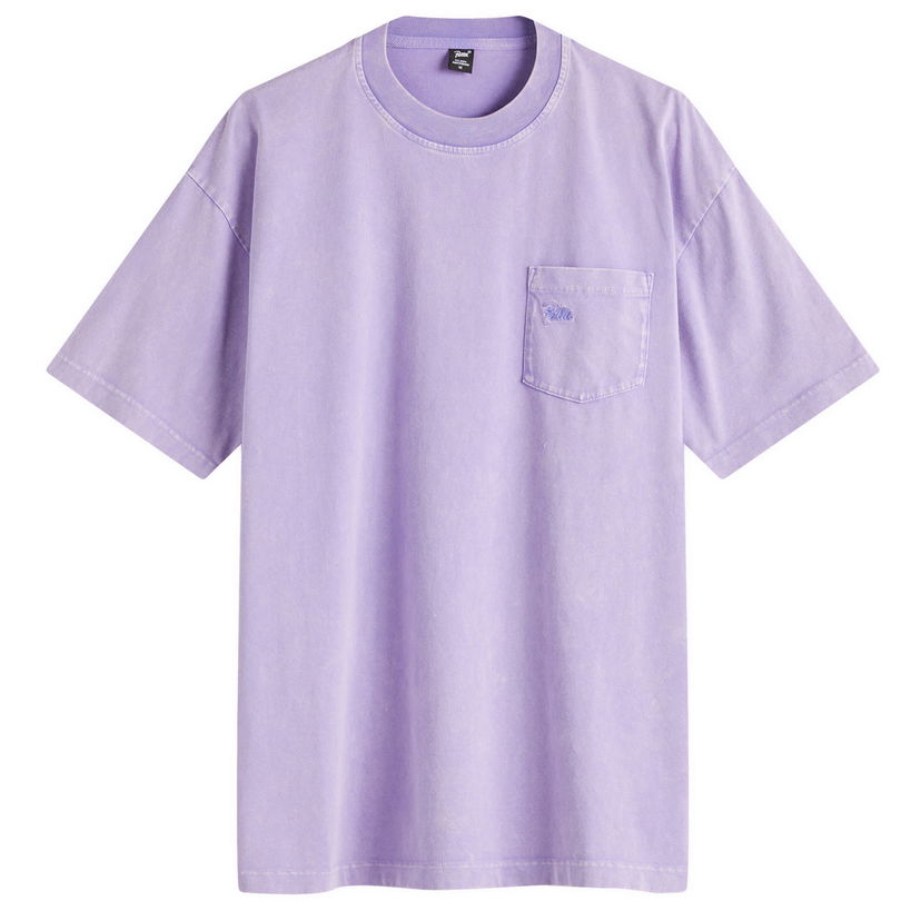T-paita Patta Patta Basic Washed Pocket T-Shirt Violetti | POC-BS25-1000-290-0022-175