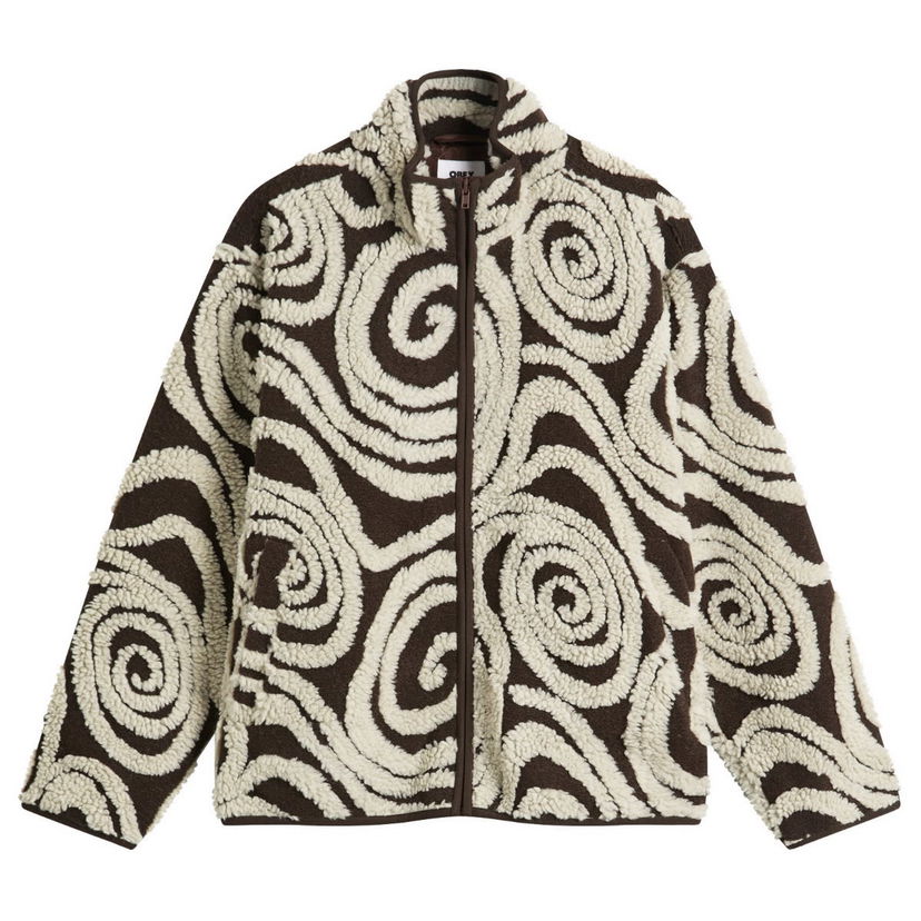Takki OBEY Swirls Jacquard Zip Jacket Monivärinen | 221800445-BWM