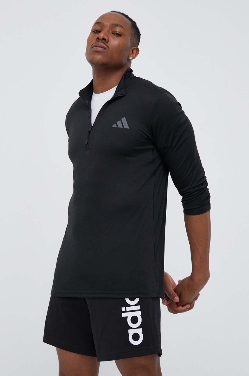 T-paita adidas Performance Train Essentials Seasonal Training 1/4 - Zip Tee Musta | IB8141, 0