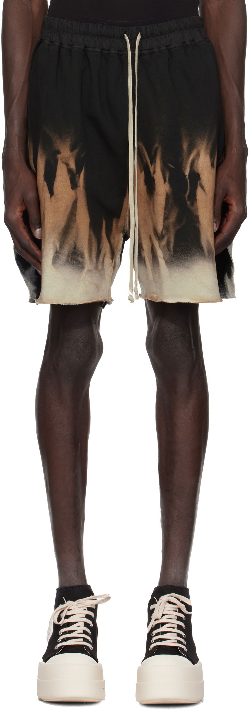 Shortsit Rick Owens Rick Owens DRKSHDW Porterville Long Boxers Shorts Ruskea | DU02D2390 FSUN