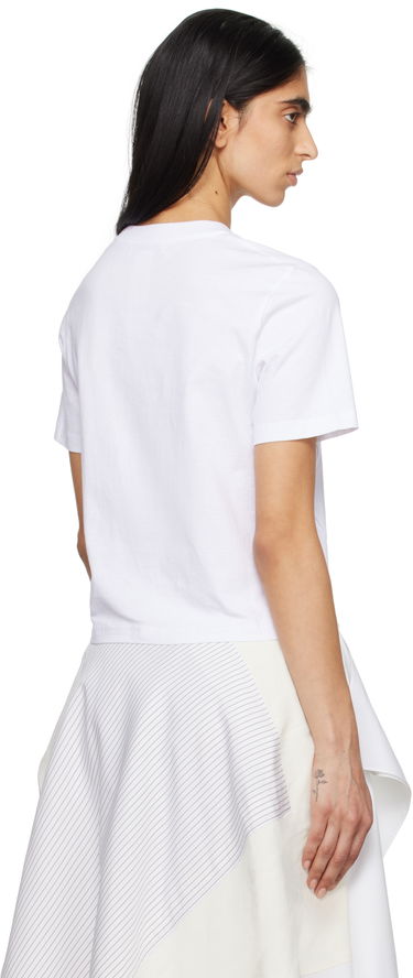 Crop top JW Anderson JW Anderson Anchor Logo Cropped T-Shirt Valkoinen | JT0259-PG1715, 2