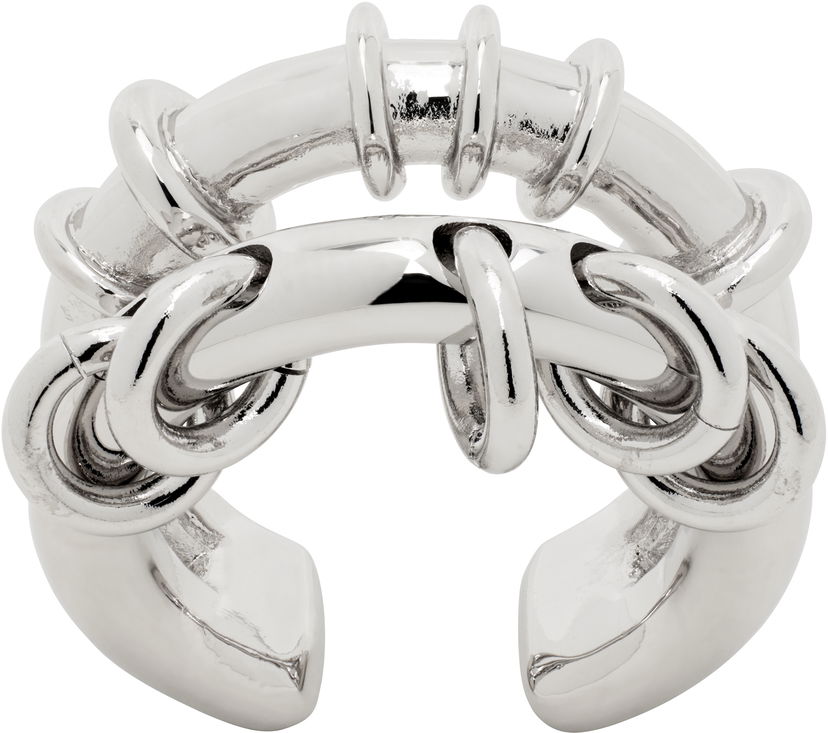 Sormus We11done We11done Double Hoop Ring Metallinen | WD-AJ0-25-505-U-SV