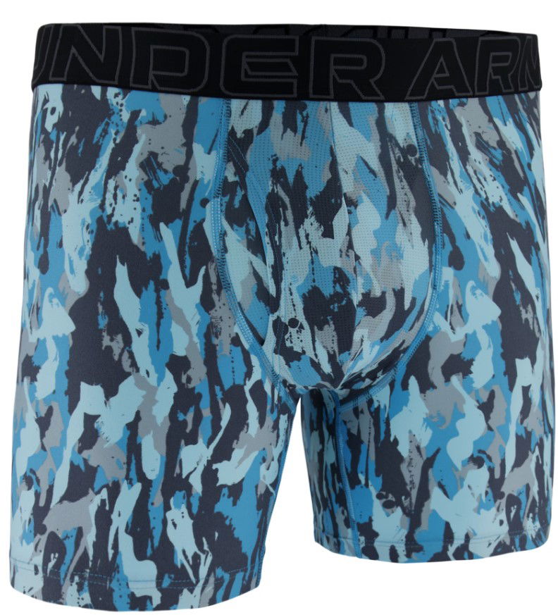 Nyrkkeilijät Under Armour Under Armour UA Performance Tech Print 6-Inch Boxer Briefs Sininen | 1383875-494