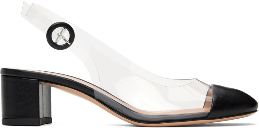 Tennarit ja kengät Gianvito Rossi Gianvito Rossi Nappa Soft Glass Slingback Heels Musta | G95568-45RIC-NOG