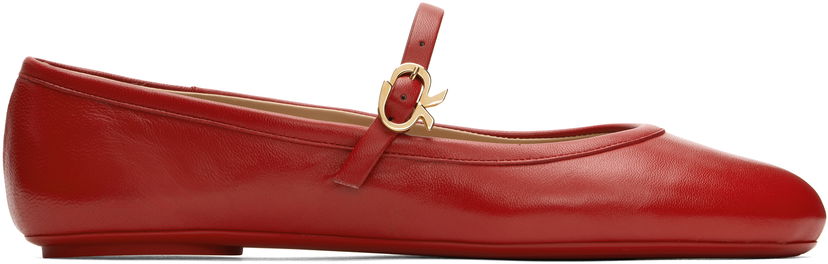 Tennarit ja kengät Gianvito Rossi Gianvito Rossi Carla Ballerina Flats Punainen | G22223-05GOM-NXF