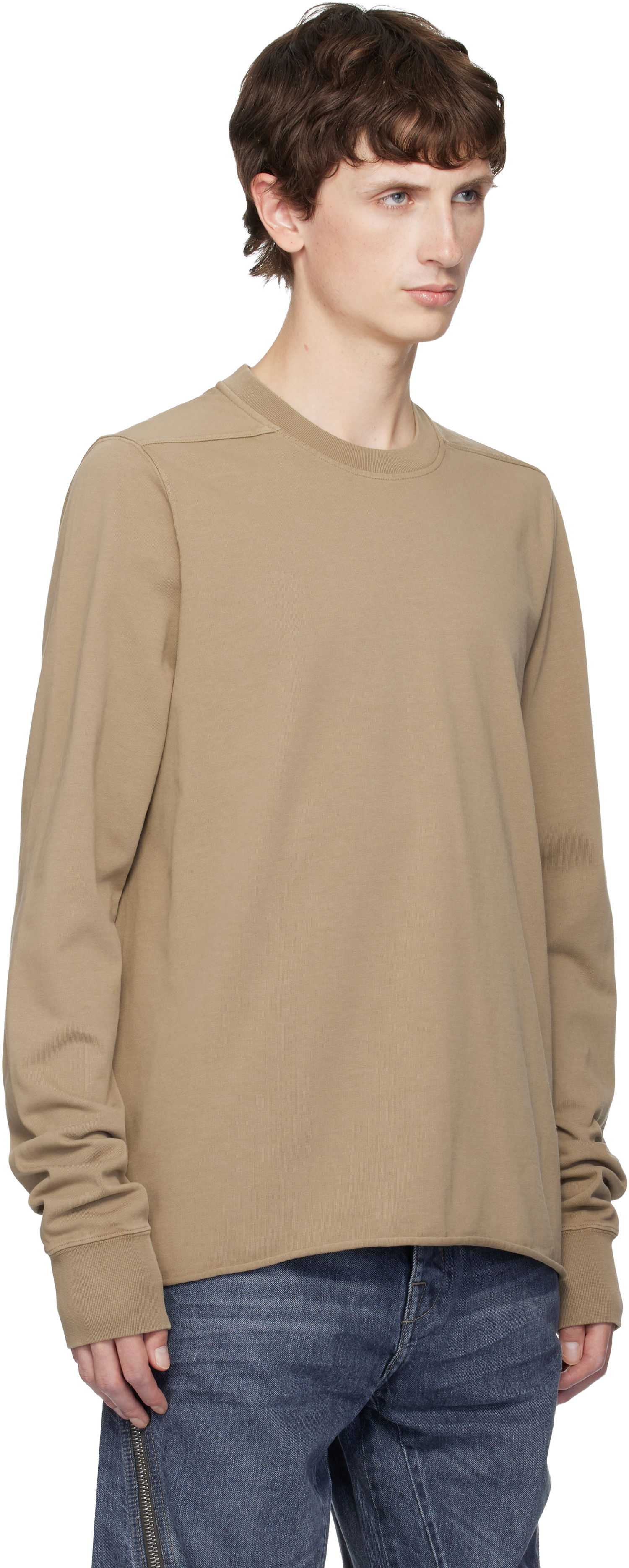 Huppari Rick Owens DRKSHDW Concordians Crewneck Sweatshirt Beige | DU02E7279 RIGP, 1