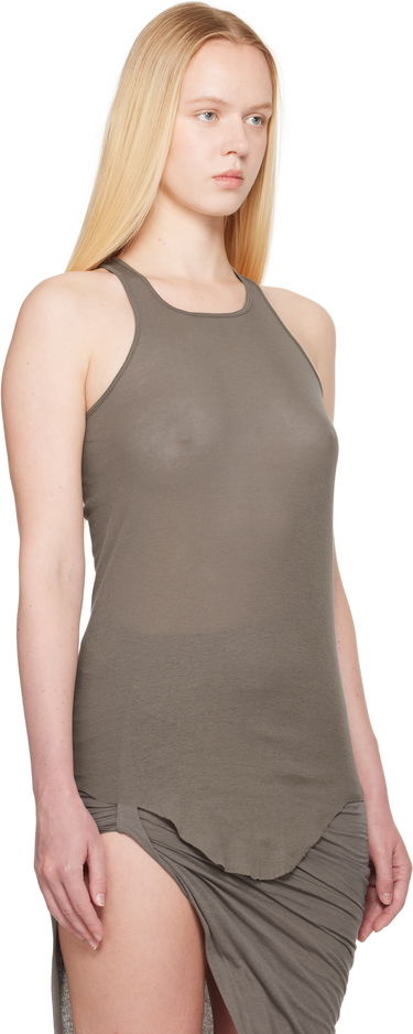 Tankkitoppi Rick Owens Rick Owens Hollywood Basic Rib Tank Top Musta | RO01E7101 MR, 4