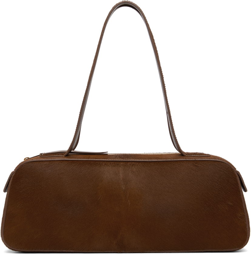 Olkalaukku Khaite KHAITE Simona Calf Hair Shoulder Bag Ruskea | H2040-760