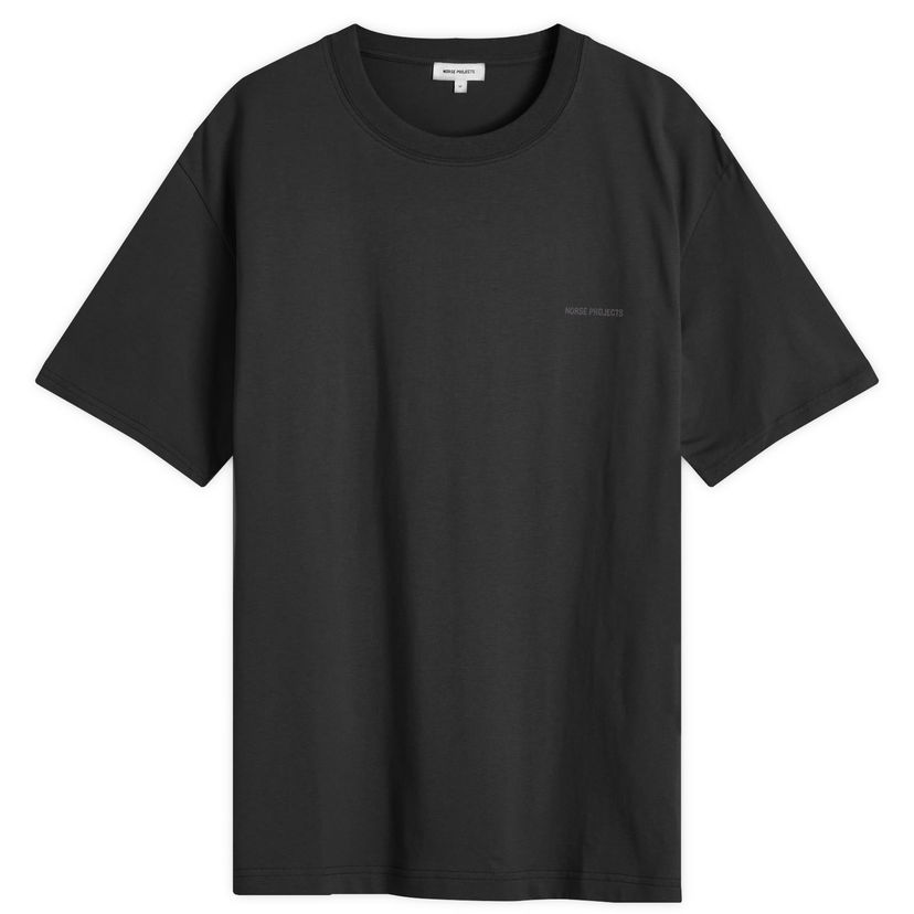 T-paita NORSE PROJECTS Johannes Logo Print T-Shirt, Size Large Musta | N01-0684-9999
