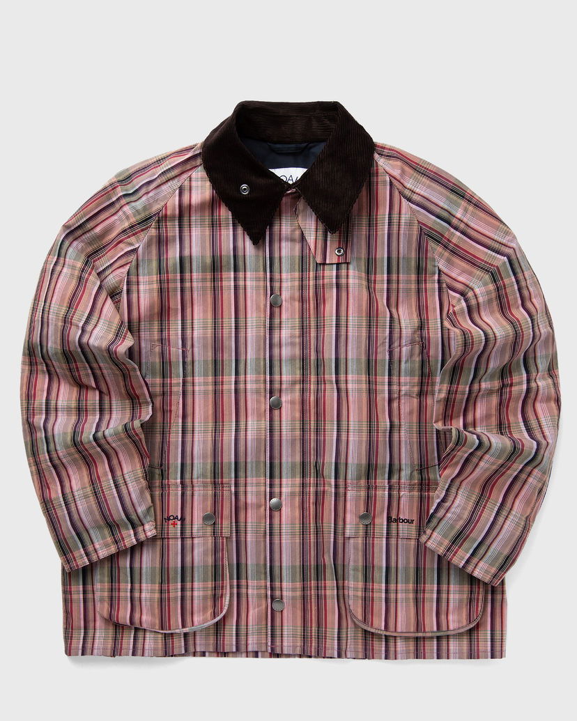 Takki Barbour Noah Madras Bedale Jacket Vaaleanpunainen | MCA1056PI51