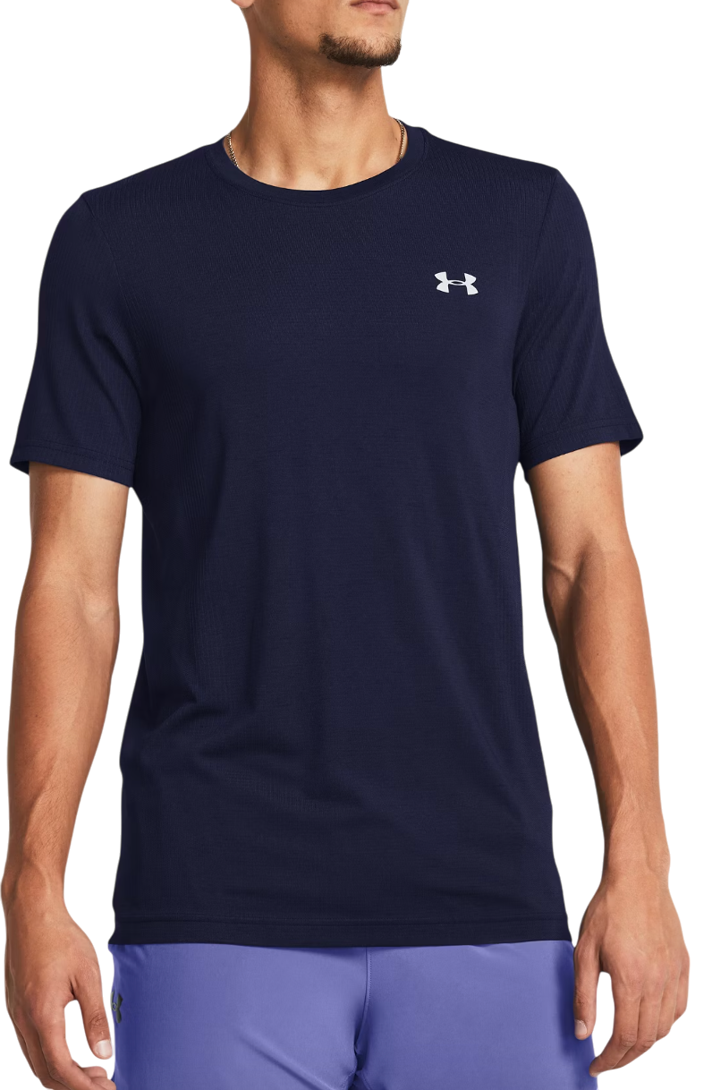 T-paita Under Armour Vanish Seamless Short Sleeve T-Shirt Tummansininen | 1382801-410