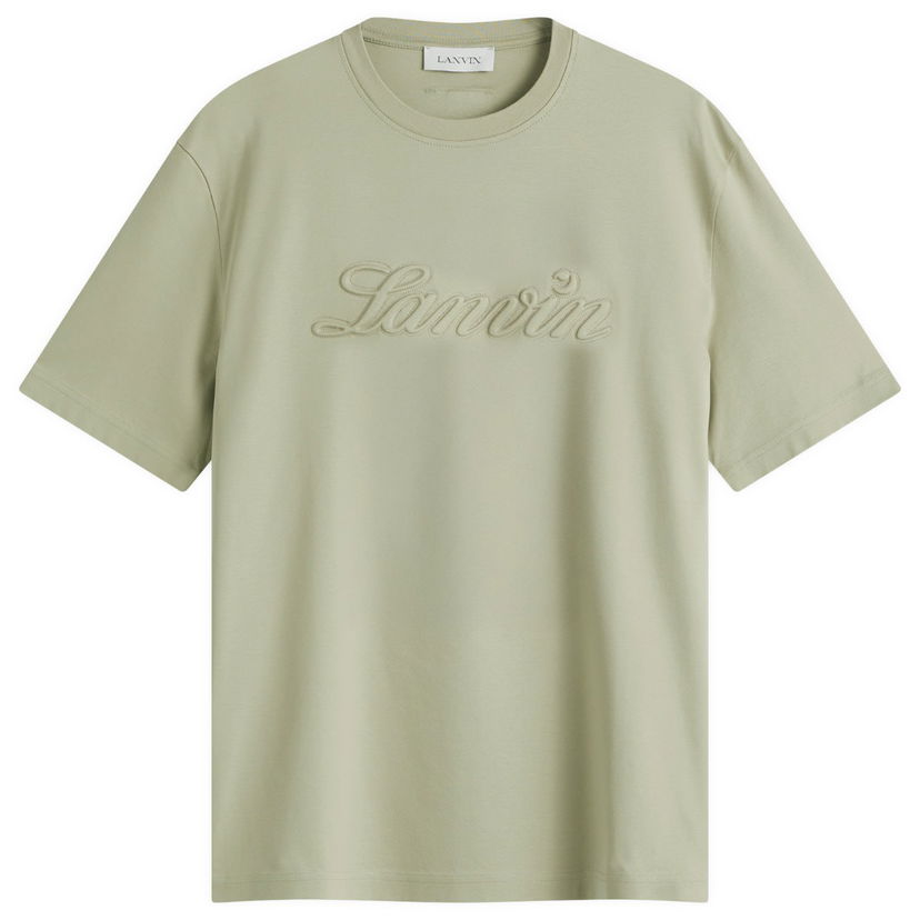 T-paita LANVIN Lanvin Debossed Script Logo T-Shirt Vihreä | RM-TS0115-J170-P25-025