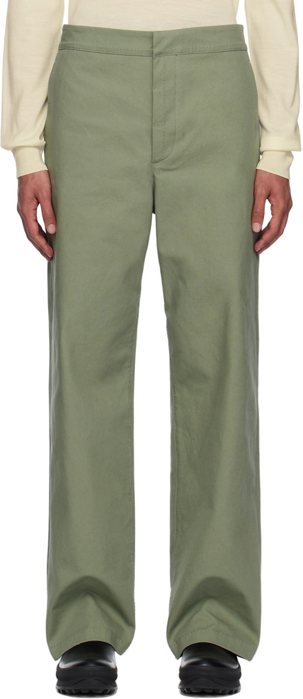 Housut Jil Sander Jil Sander Four-Pocket Trousers Vihreä | J47KA0135_J45136