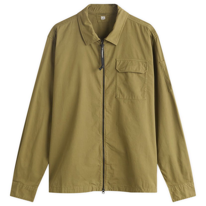 Paita C.P. Company Zip Overshirt Vihreä | 19CMOS705A-110143G-652