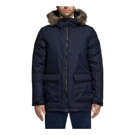 Parka adidas Originals Outdoor Hooded Parka Tummansininen | CY8602