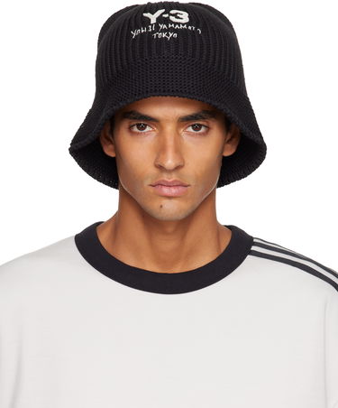 Hattu Y-3 Y-3 Heritage Knit Bucket Hat Musta | JX8305, 0
