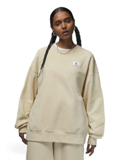 Huppari Jordan Flight Fleece Crew Beige | DQ4599-234
