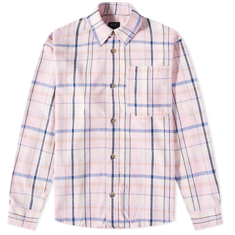 Takki A.P.C. Basile Check Overshirt Vaaleanpunainen | COGBX-H02709-FAA, 0