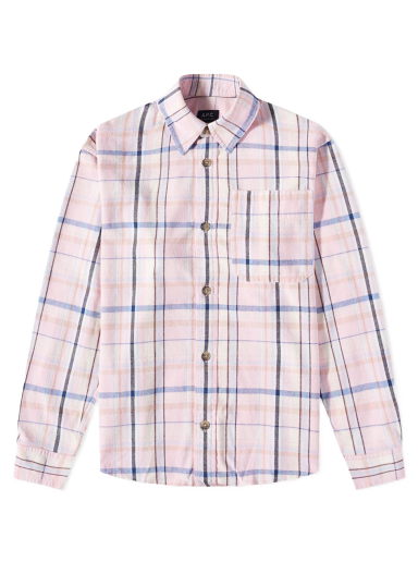 Takki A.P.C. Basile Check Overshirt Vaaleanpunainen | COGBX-H02709-FAA