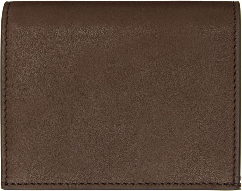 Lompakko Thom Browne Thom Browne Soft Calf Leather Single Card Holder Ruskea | MAW021L-L0117