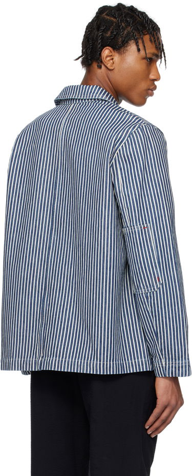 Paita A.P.C. A.P.C. Raphael Striped Denim Jacket Sininen | COHHG-H32001, 2