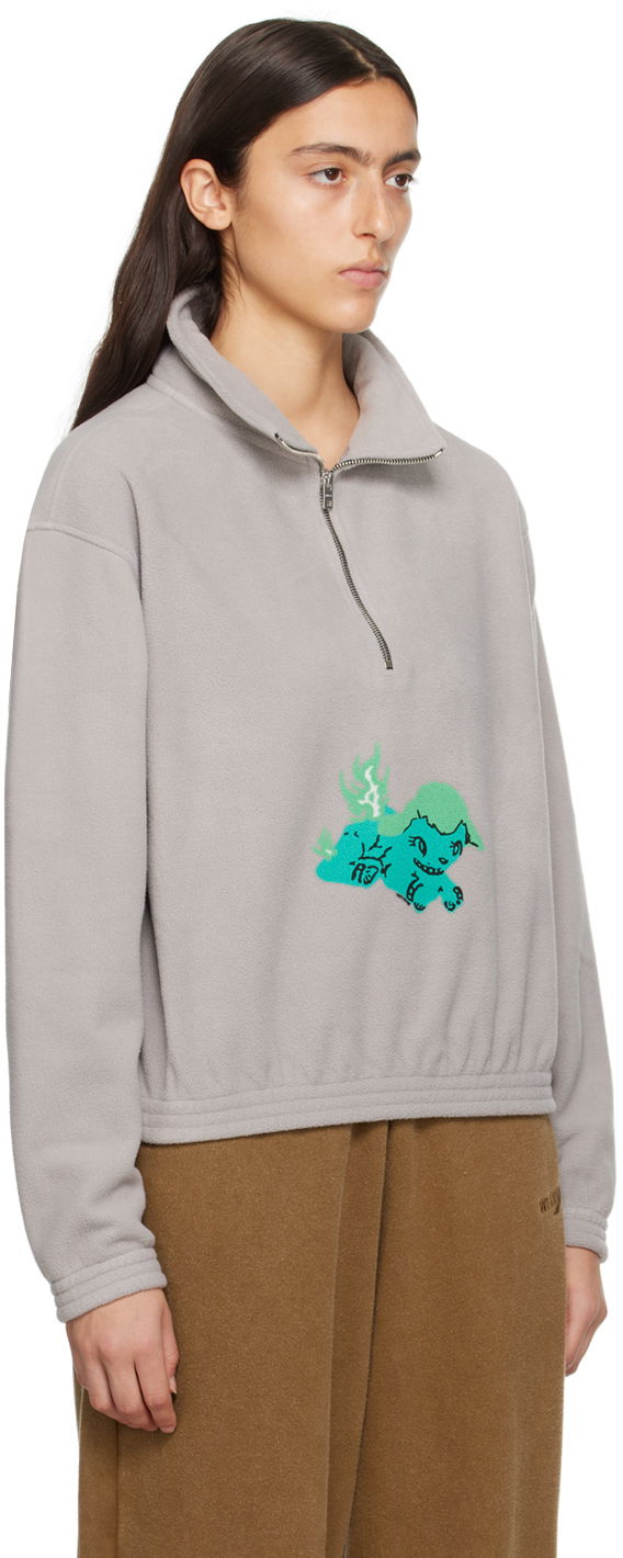 Huppari We11done We11done Pony Fleece Pullover Harmaa | WD-TS3-23-893-U-GY, 1