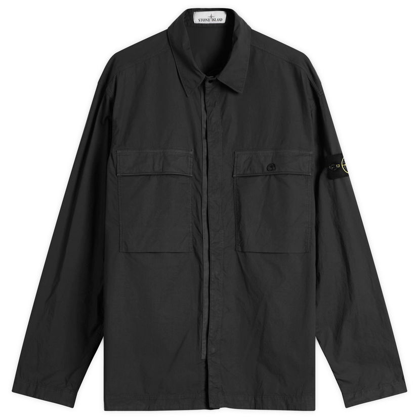 Paita Stone Island Tela Paracadute Shirt Jacket, Size Large Musta | K1S151200015-V0029