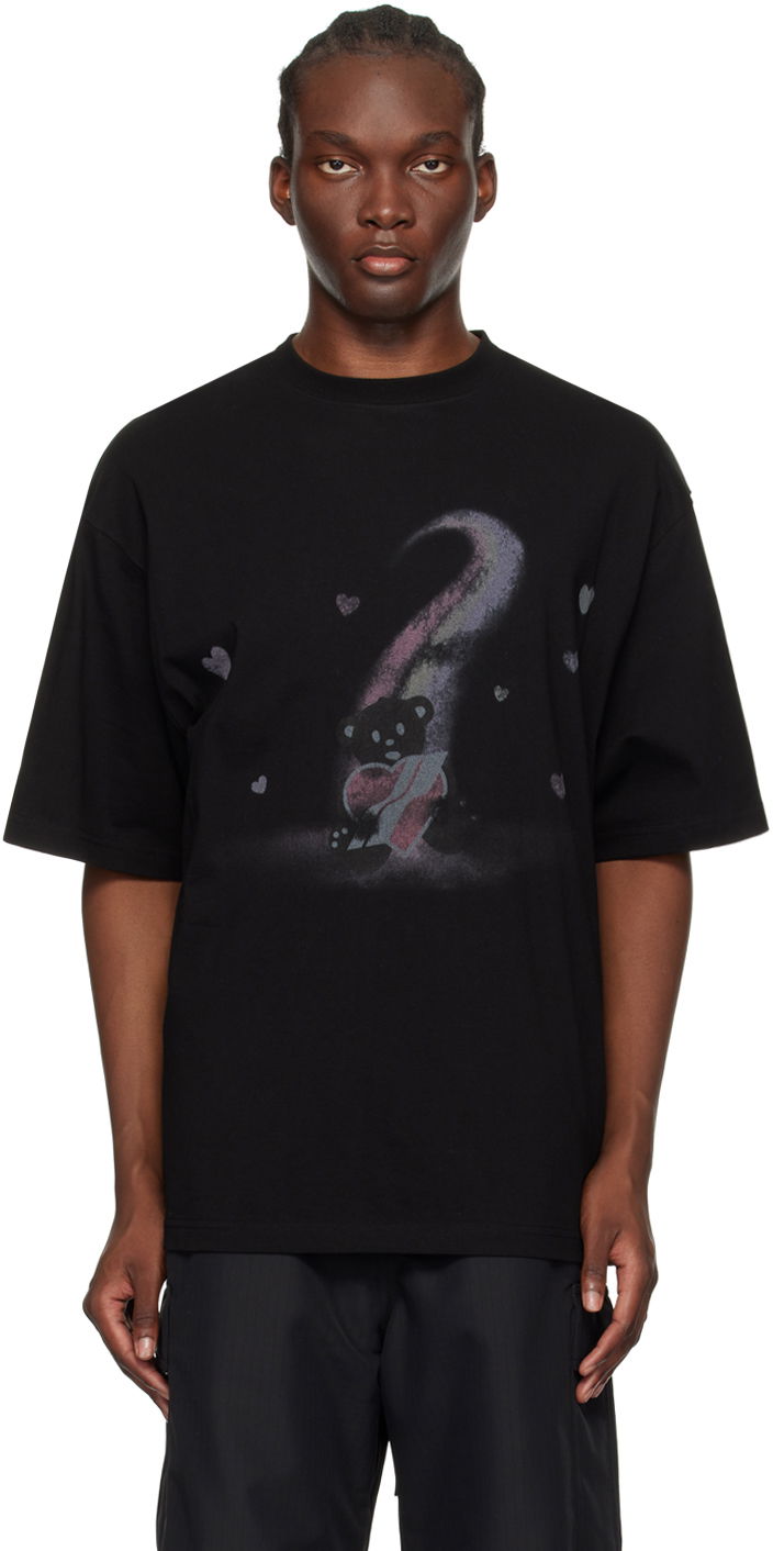 T-paita We11done We11done Teddy Bear Graphic T-Shirt Musta | WD-TT1-23-730-U-BK