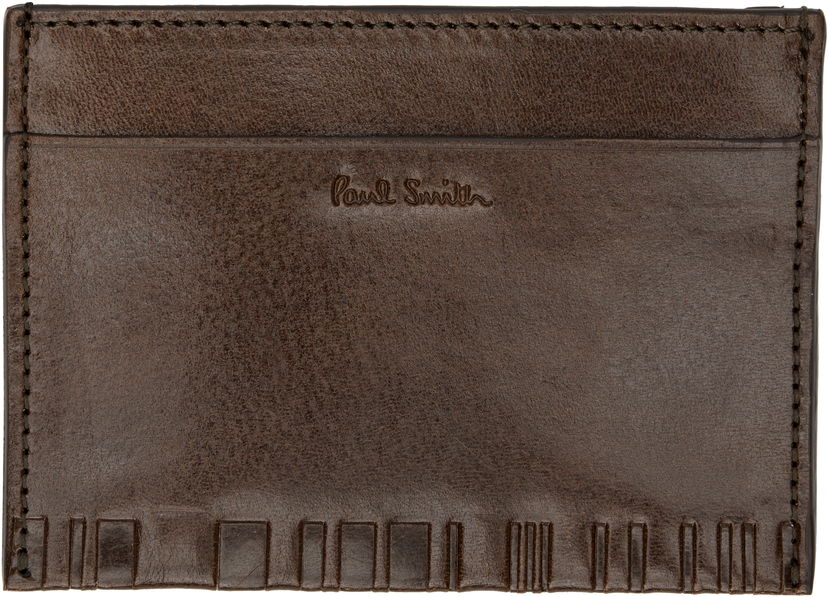 Lompakko Paul Smith Paul Smith Leather Shadow Stripe Card Holder Ruskea | M1A-8113-PSTFOE