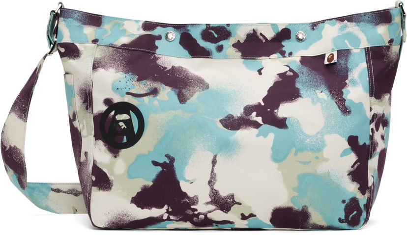 Olkalaukku BAPE A Bathing Ape Map Camo Messenger Bag Monivärinen | 001BAL301021M