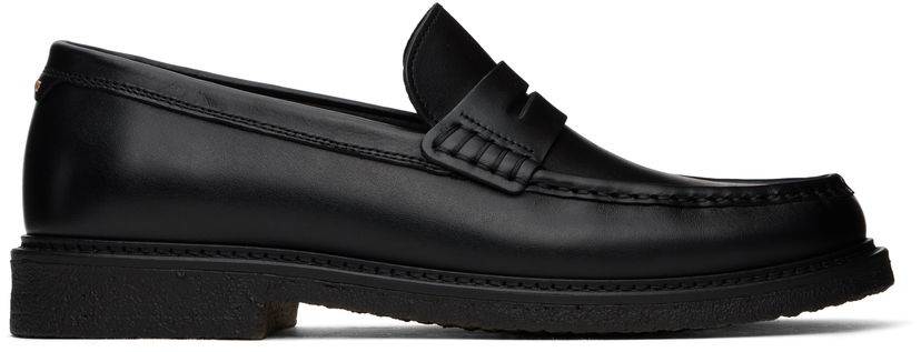 Tennarit ja kengät BOSS BOSS Polished Leather Loafers Musta | 50536162