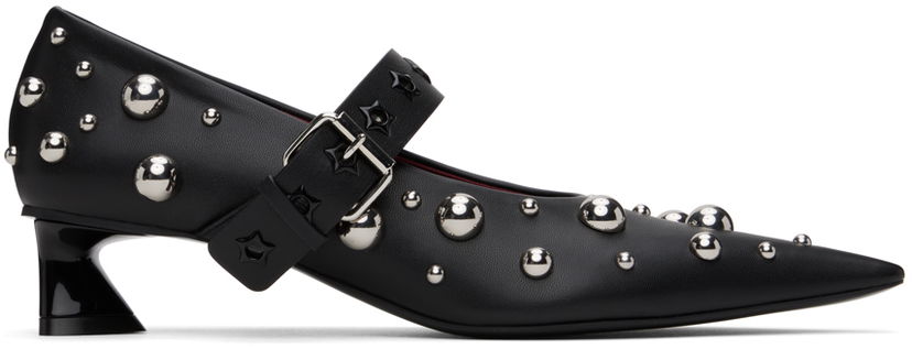 Tennarit ja kengät Stella McCartney Elsa Studded Kitten Heels Musta | 810422KP027