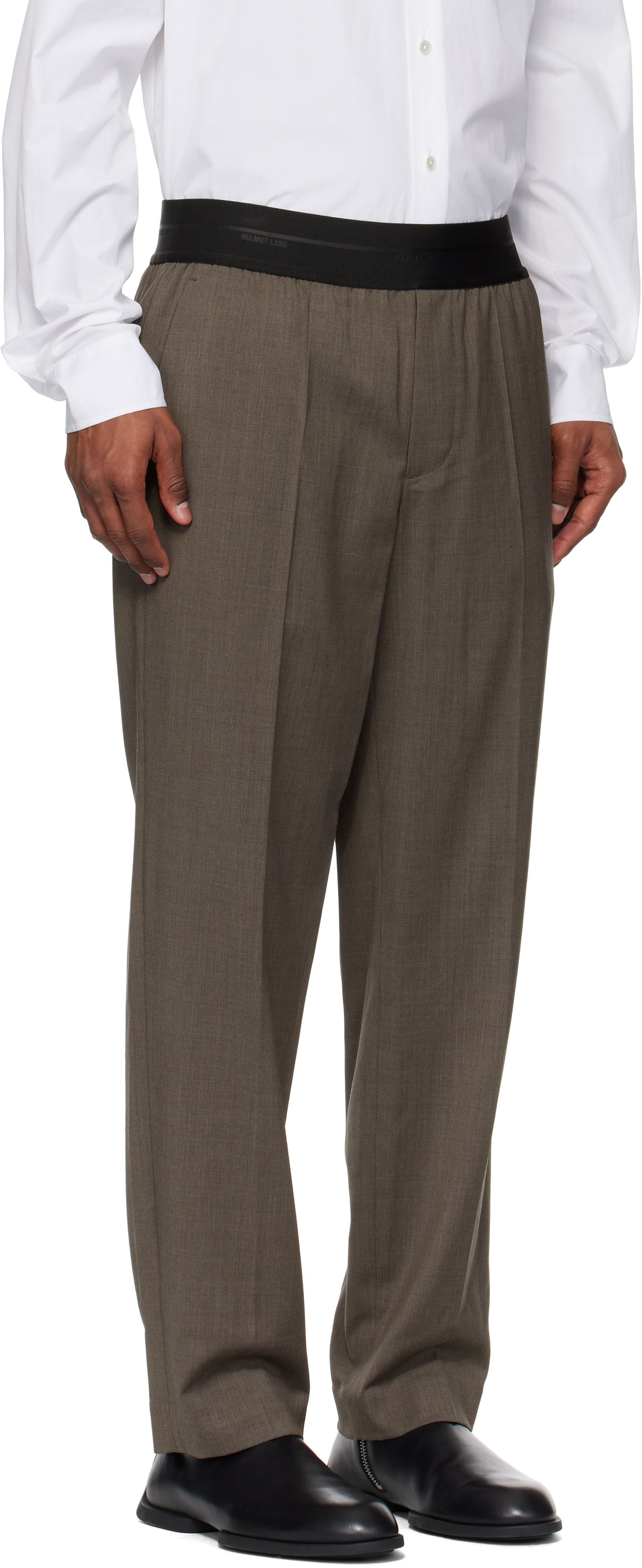 Housut Helmut Lang Helmut Lang Tapered Pull-On Trousers Ruskea | P01HM203, 1