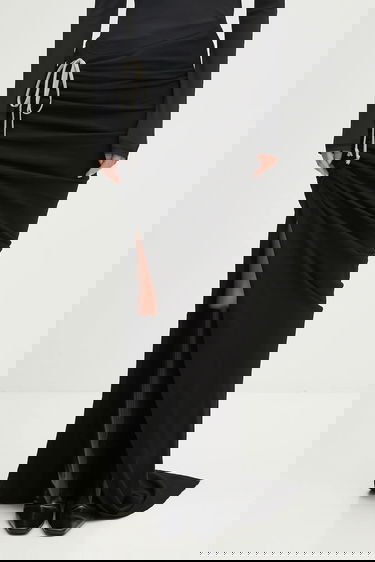 Hame Rick Owens Rick Owens DRKSHDW Soft Edfu Long Maxi Skirt Musta | DS02E7337.JDB, 0