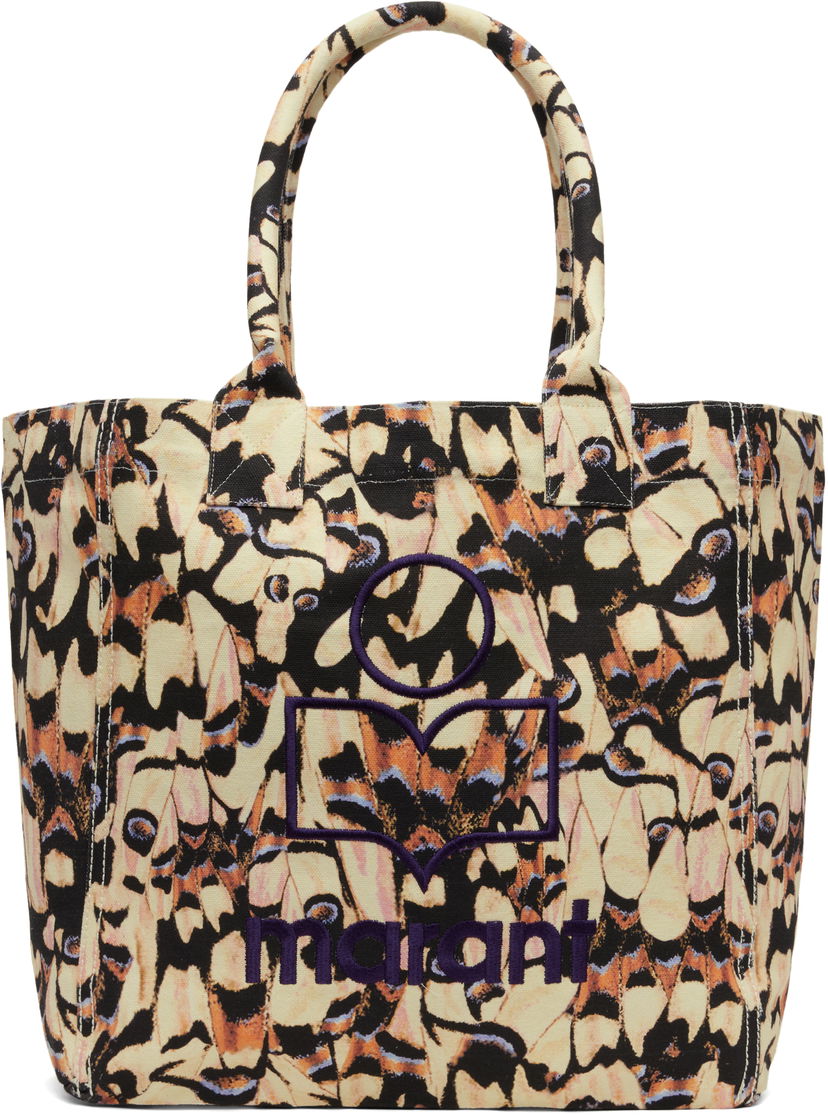 Kangaskassi ISABEL MARANT Isabel Marant Yenky Small Butterfly Print Tote Beige | PM0002FA-C2X02M