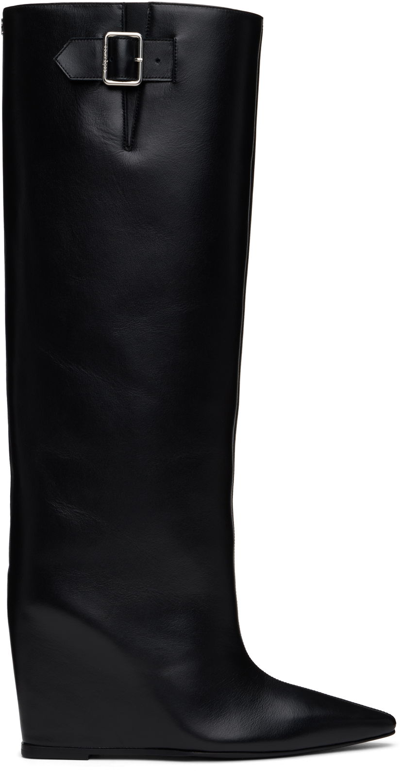 Tennarit ja kengät Courrèges Astro Wedged Leather Tall Boots Musta | 324SBT035CR0017