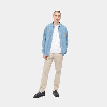 Housut Carhartt WIP Sid Pant "Wall rinsed" Beige | I027955_G1_02, 3