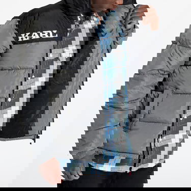 Puffer takki Karl Kani Jacket Retro Essential Puffer Jacket Anthracite S Harmaa | 60760013, 3