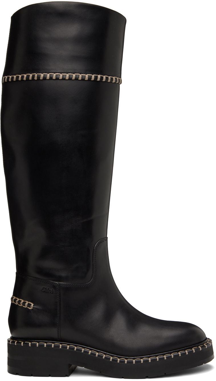 Tennarit ja kengät CHLOÉ Chloé Noua Knee-High Boots Musta | CHC22W72379