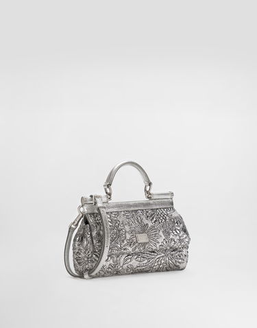 Käsilaukku Dolce & Gabbana Small Sicily Brocade Handbag Metallinen | BB7116BR81780998, 2