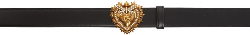 Vyöt Dolce & Gabbana Black Devotion Belt Musta | BE1315 AK861